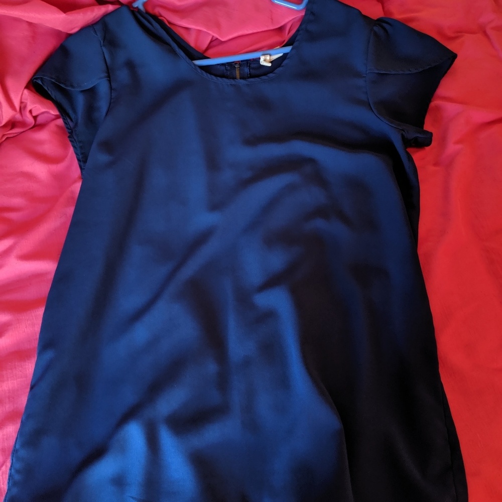 Blue babydoll tee